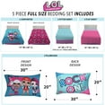 thumbnail image 4 of LOL Surprise Kids Full Bed in a Bag, Comforter and Sheets, Blue, 4 of 9