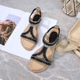 thumbnail image 2 of TrendOFT Womens Footbed Sandals Casual Stylish For Everyday Comfort With Open Toe And Rhinestone Perfect For Summer Wear With Dresses Sandales Plateforme Pour Femmes Black 35, 2 of 9