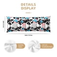 thumbnail image 3 of Lsque Panda Cute Pink Hearts Body Pillow Case Cover,Ultra-Soft Microfiber Bed Pillow Cases 20x54 inches,Elegant Bedding,Breathable Durable Pillow Cover with Envelope Closure, 3 of 8