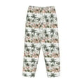 thumbnail image 5 of Naloa Flamingo Palm Trees Print Women’s Ultra-Soft Comfy Pajama Lounge Pants with Pockets & Drawstring, 5 of 8