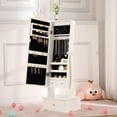 thumbnail image 6 of Kids Jewelry Armoire Cabinet, Full-Length Mirror for Girls, Standing Dress Up Mirror with Jewelry Organizer, Princess Jewelry Organizer Box for Girls Birthday Christmas Gifts, 6 of 6