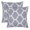 Ash Gray and White, variant on PurpleEssences Pack of 2 Decorative Throw Pillowcase Zig-Zag Cushion Case for Sofa Car Bedroom - 18x18 Inch - Ash Gray and White