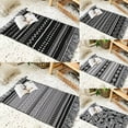 thumbnail image 5 of Boho Bathroom Rug, Black White Small Kitchen Rug with Tassel, Farmhouse Geometric Bath Mat, Washable Cotton Woven Throw Rug, Bohemian Rug for Bedroom, Living Room, Entryway B 60*90cm, 5 of 5