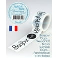 thumbnail image 1 of Washi Tape French Words 1 “Bonjour…” 25mm X5m, 1 of 1