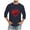 Navy, variant on cfhntfmh Valentine's Day Shirts for Men Hearted Printed 3/4 Sleeve Tops Big and Talls Crewneck Casual T Shirts