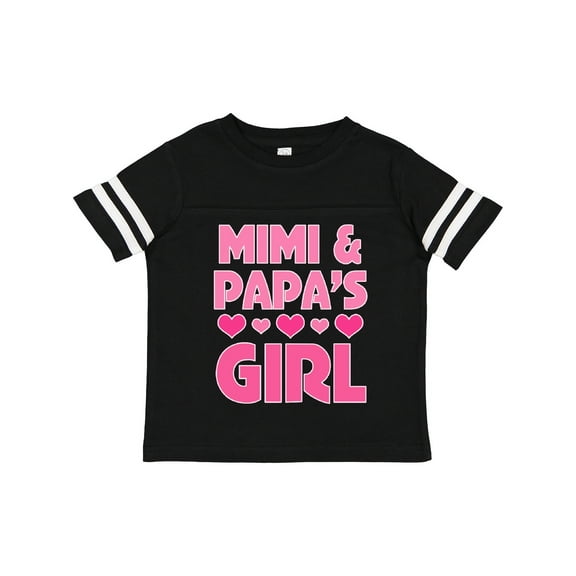 Inktastic Mimi and Papa Girl Grandchild Valentine Girls Toddler T-Shirt