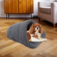thumbnail image 3 of Zapatillas para Mascotas Camas Escondite, Nido Cálido Sofá Perrera, Saco de Dormir Estera para Cachorros Cama Cómoda para Perros para Conejos, Gatitos , GRANDE Largo, 3 of 8