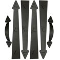 thumbnail image 1 of Juego de manijas decorativas magnéticas para puerta de garaje Troglfold (negro), 1 of 8