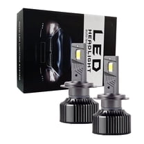 HUAYEYC L6 H7 LED Headlight Bulbs, 20000LM Super Bright, H7 Led Fog Light, 8500K Cool White, for Cars, Motorcycles, Plug and Play, Pack of 2