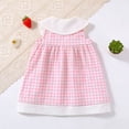 thumbnail image 5 of Big Girls Dress , Girls Size 12 Dress,Toddler Girls Strawberry Embroidered Plaid Sleeveless Dress for Casual Play and Occasions, 5 of 6