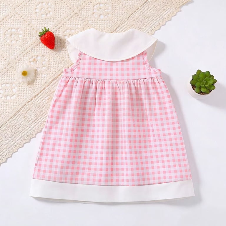 pink gingham dress toddler Storybook Bunny Trio Pink Gingham Dress by Classic Whimsy - Dresses