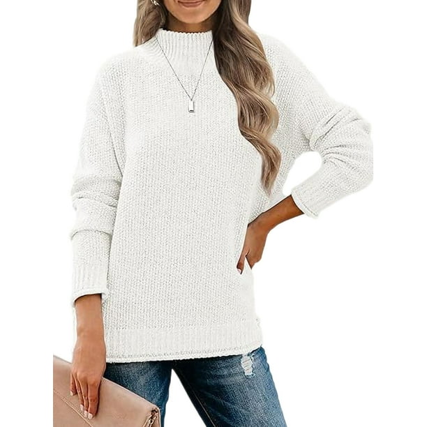 Plain white jumper best sale womens
