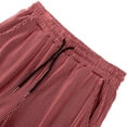 thumbnail image 5 of Fewfanhot Pants for Men Baggy Wide Leg Sweatpants Straight Casual Drawstring Elastic Waist Loose Pant Pocket, 5 of 9