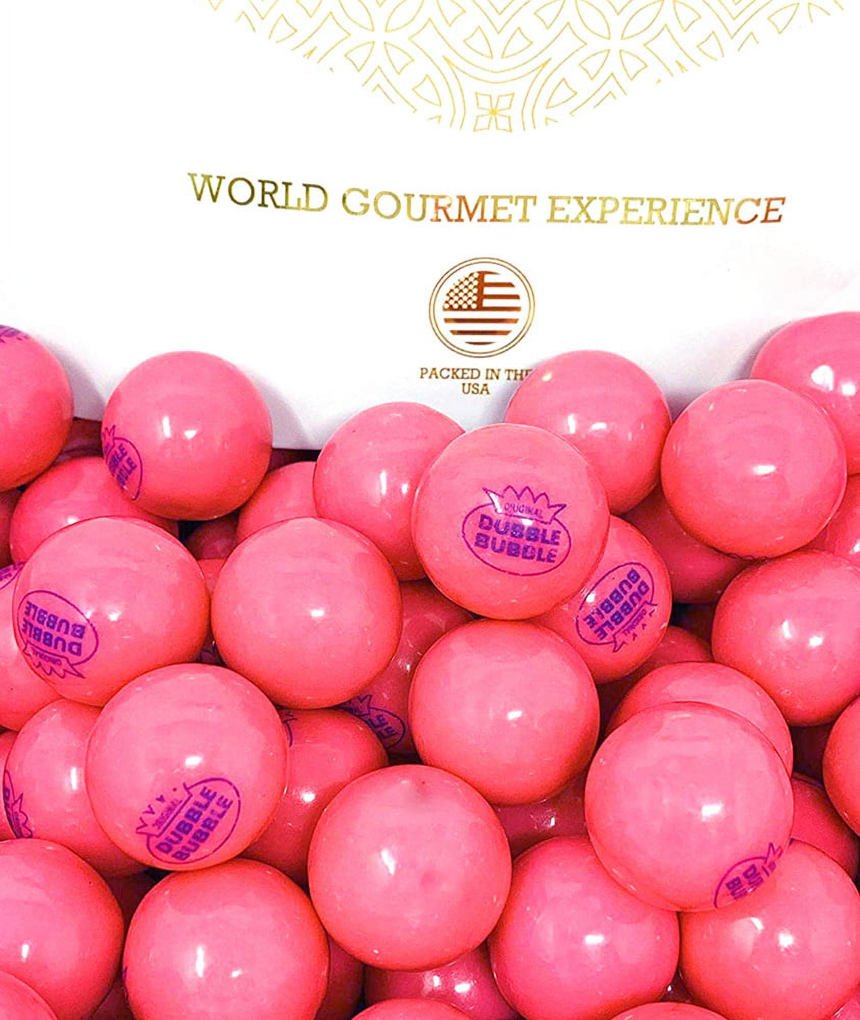 Original 1928 Dubble Bubble Classic Pink Gumballs | 1" Bubble Gum Balls | 3 Pounds