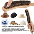 thumbnail image 5 of Kit de Cepillos para Sombreros,Cepillo de Fieltro de Crin para Limpiar Sombreros de Vaquero,Fedora y Gorras de Béisbol,Cepillo de Cerdas de para Quitar Pelusas (2 Unidades), 5 of 5