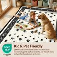 thumbnail image 4 of Design&I 3'x5' Washable Area Rug Low Profile & Durable Daily Traffic Ready Cowboy Repeating Entry Monochrome Bathroom Themed Mens Hat Adult for Home Office, Hallway, 4 of 7