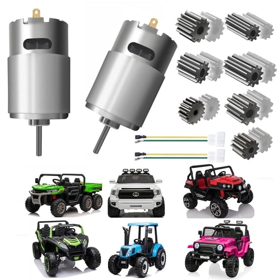 High-Speed 12V-24V Motor Upgrade for Kids' Electric Ride-On Toys (2PCS)