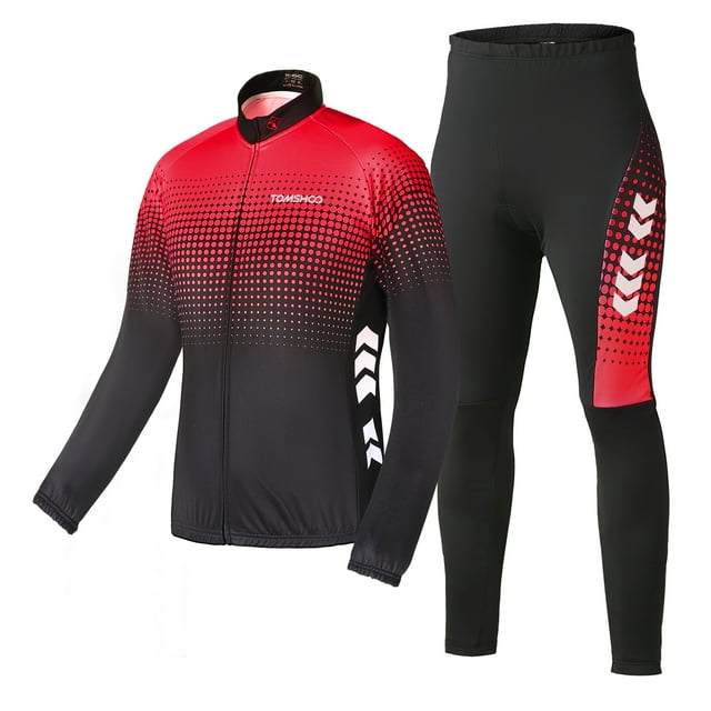 Traje de ciclismo para hombre Ropa deportiva de manga larga Conjunto de ropa de ciclismo a prueba de viento