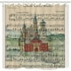 thumbnail image 1 of Cortina de ducha ABPHQTO de tela de poliéster con partitura musical de vals de hada 160x180 cm, 1 of 1