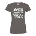 thumbnail image 1 of Womens Don't Talk Out Loud You Lower The IQ Deluxe Soft T-Shirt, 1 of 1
