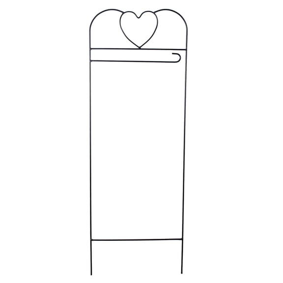 Briarwood Lane Wrought Iron Black Heart Arbor For Garden Flags 41x15