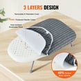 thumbnail image 2 of VEVOR Tabletop Ironing Board 23.4 x 14.4, Small Iron Board with Heat Resistant Cover and 100% Cotton Cover, Mini Ironing Board with 7mm Thickened Needle Cotton Layer for Small Spaces, Travel Use, 2 of 7
