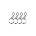 thumbnail image 2 of 30 llaveros, pulido de metal, ganchos de anillo desmontables, llavero con mosquetones giratorios para llaves esquí esquí Gafas de esquí, 2 of 5