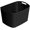 Black, variant on Set of 8 Slim 6.8L Jute Decorative Plastic Organization and Storage Baskets - Perfect Bins for Home Office, Closet Shelves, Kitchen Pantry and All Bedroom Essentials, White