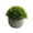 Green, variant on Linnome Artificial Flowers Fake Greenery Ceramic Vase Mini Tabletop Plant for Home Office Desk Decor Green