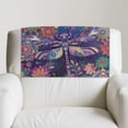 thumbnail image 3 of Xixirimido Colorful Dragonfly Boho Mandala Print Non Slip Recliner Headrest Protector Leather Headrest Covers for Recliner Chair Waterproof Couch Head Rest Covers for Sofa, 2Pcs, 3 of 7