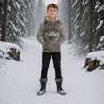 thumbnail image 6 of RTKFRFLM Boys Wolf Graphic Hoodie Kids 3D Animal Print Long Sleeve Hooded Sweatshirt Pullover Sweater and Casual Winter Clothing, 6 of 7