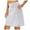 White, variant on 2 Piece Skirt Sets for Women Sports Tennis Yoga Casual Solid Color Slit Bottom Half Skirt Summer Sets Women 2 Piece Outfits Black L