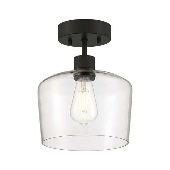 Access Lighting Chardonnay LED Semi-Flush in Matte Black Color