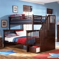 thumbnail image 2 of Rosebery Kids Lit Superposé Simple sur Double avec Escalier en Noyer, 2 of 4