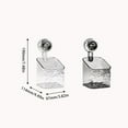 thumbnail image 2 of 2025 New Movable Shower Shelf Suction Cup, Light Luxury Style Glacier Pattern Suction Cup Shelf, No Drill Clear Wall Multifunctional Storage Rack Holder For Bathroom,Suction Cup Bathroom Shelf (Clear), 2 of 7