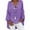 #7-Purple, variant on Pntutb Ladies Clothes,Plus Size Tops Womens Casual Long Sleeve Solid Loose V Neck Shirt Blouse