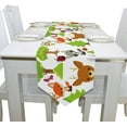 thumbnail image 4 of ColourLife Table Runner Forest Animal Washable Table Cloth Runner for Holiday Home Wedding Table Top Decoration 13x70 Inches, 4 of 5