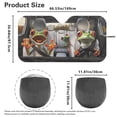 thumbnail image 6 of Binienty Funny Frog Windshield Sun Shades 1 Piece Front Windshield Sunshade Folding Automotive Interior Sun Protection Universal Fit for Auto Truck Van SUV, 6 of 8