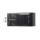 thumbnail image 1 of Cargador USB portátil, comprobador de voltaje y corriente, multímetro, detector USB LCD, voltímetro, amperímetro, medidor de capacidad de potencia, monitor (negro), 1 of 5