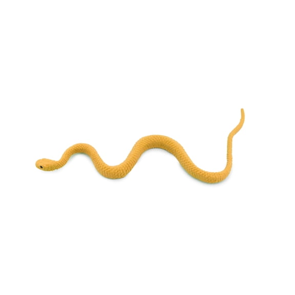Snake, Yellow Tree Snake, Rubber Reptile, Educational, Realistic Hand Painted, Figure, Lifelike Model, Figurine, Replica, Gift, 4 1/2" F3462 B360