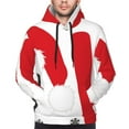 thumbnail image 4 of KLL HOHOHO Christmas Print Mens Hoodie Long Sleeve Casual Pullover Hooded Sweatshirt Fashion Drawstring Hoodies with Pocket-X-Large, 4 of 6