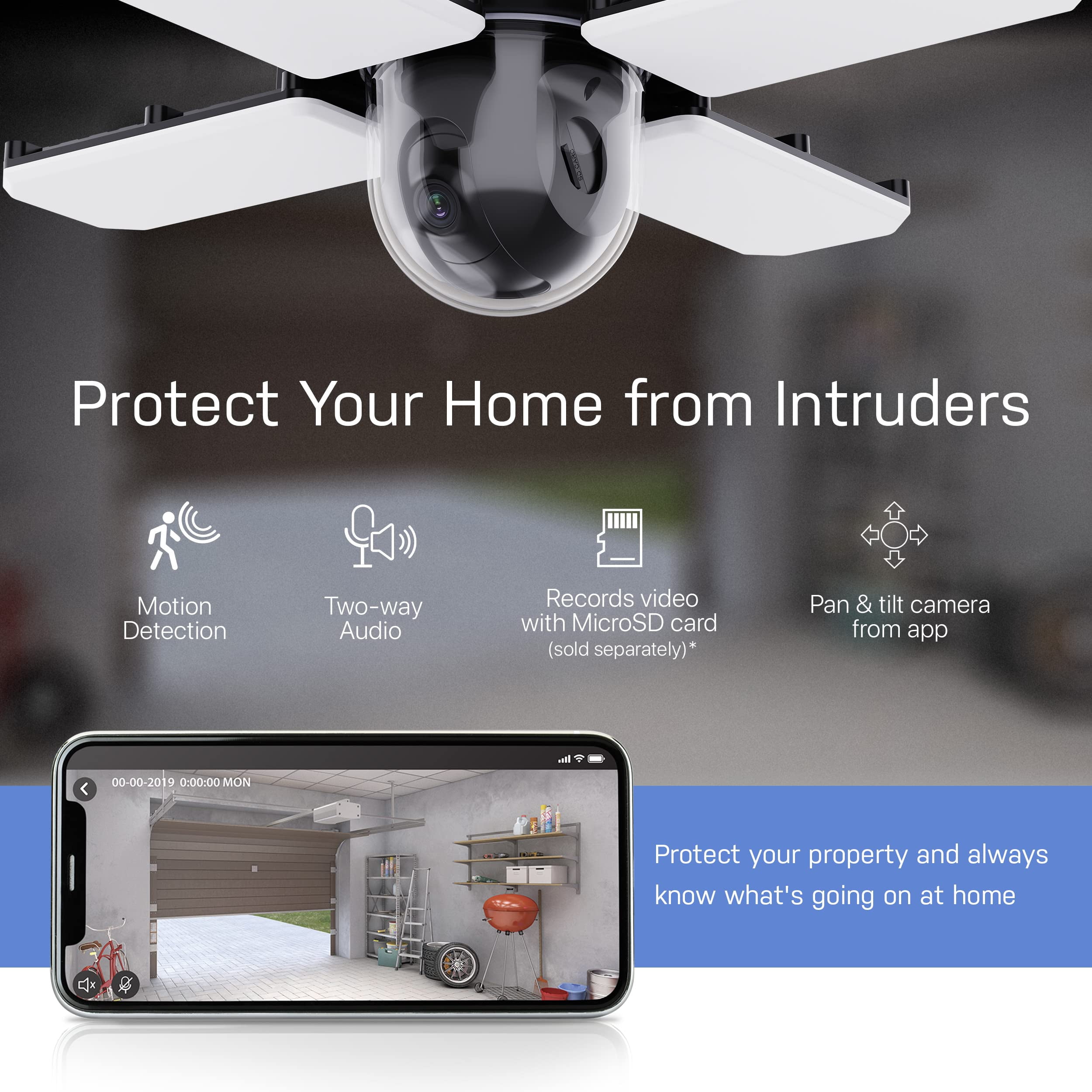 Feit Smart Battery Powered Indoor and Outdoor Wi-Fi Security Camera