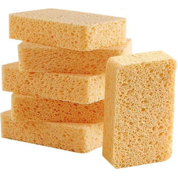 6-pack kitchen cleaning sponge frying pan sponge cleaning supplies kitchen accessories small cleaning sponge compact cleaning sponge cleaning sponge