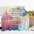 thumbnail image 2 of Inspirational Religious Gifts for Women Men, Christian Blanket 50X60Inch Bible Verse Healing Soft Throw Blanket Get Well Soon Prayer Caring Gift, 2 of 6