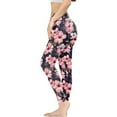 thumbnail image 3 of DISNIMO Hibiscus Flowers Printed Yoga Pants Leggings for Women, Tummy Control Workout Yoga Pants Breathable Workout Leggings for Yoga Gym, Blue and Pink, S, 3 of 6