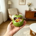 thumbnail image 6 of 2PC Ceramic Fruit Shape Container with Lid Cookie Jar Sugar Bowl Candy Dish Tea Canister Food Storage Jar for Coffee Bean Cookie Sugar Tea Flour for Home Kitchen Countertop, 6 of 10