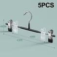 thumbnail image 3 of PACK 12Inch Pant Hangers Skirt Hangers with Clips Non-Slip Hangers for Heavy Duty Ultra Thin Space Saving Hangers, 3 of 5