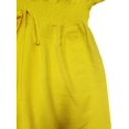 thumbnail image 4 of Womens Spring Summer Romper V‑Neck Bat Sleeve High Waist Casual Short One Piece Jumpsuit Alternative Yellow XL, 4 of 6