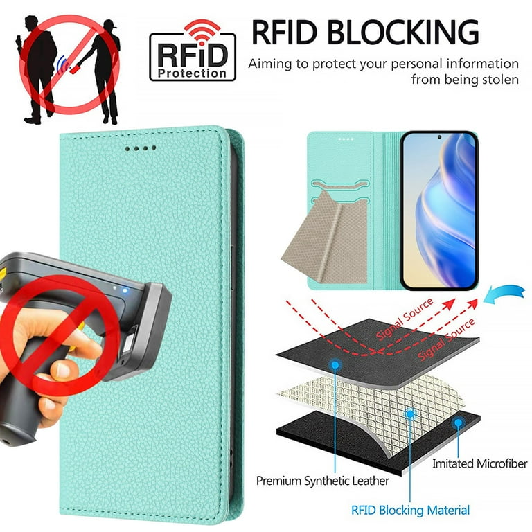Cover Portafoglio Per Nokia G42 In Pelle Flip Con Silicone Bumper – Custodia A Libro Con Porta Carte E Cavalletto – Verde