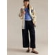 thumbnail image 5 of Pantalones Vaqueros Estilo Barril para Mujer, Informales, Anchos, Elásticos, de Tiro Medio, Estilo Boyfriend, Y2k, Holgados, con Cordón. Negro L, 5 of 8